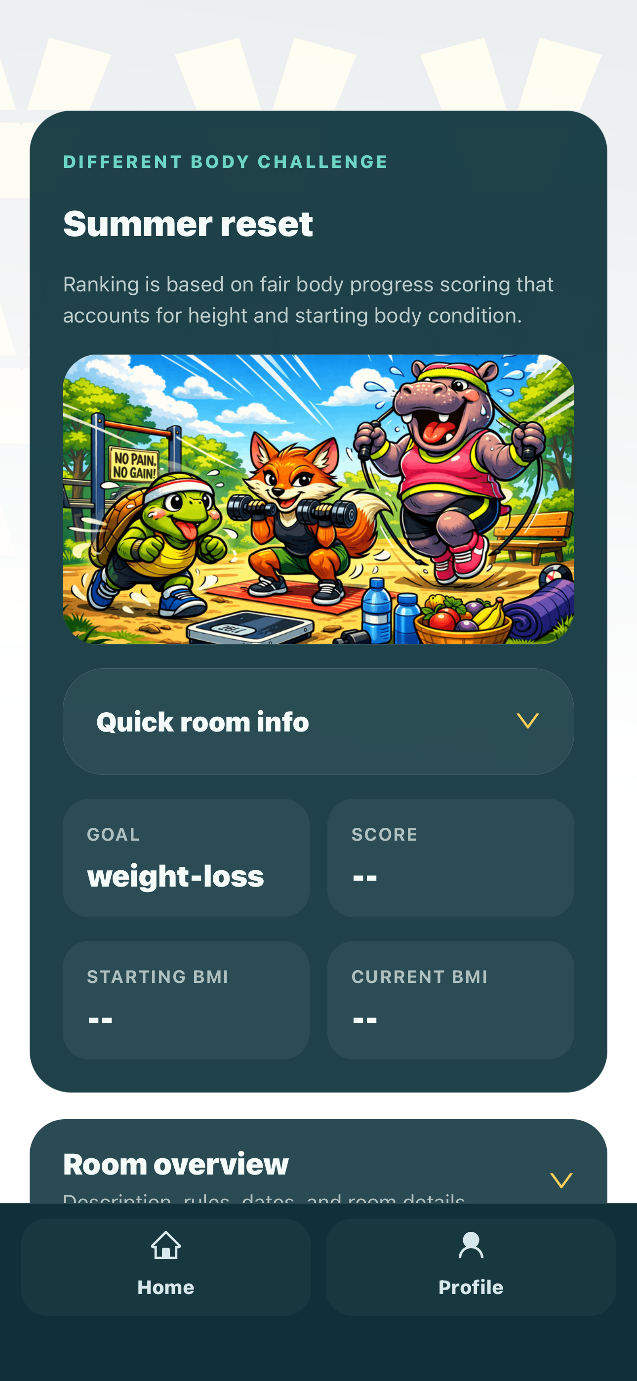 Different Body Challenge app preview