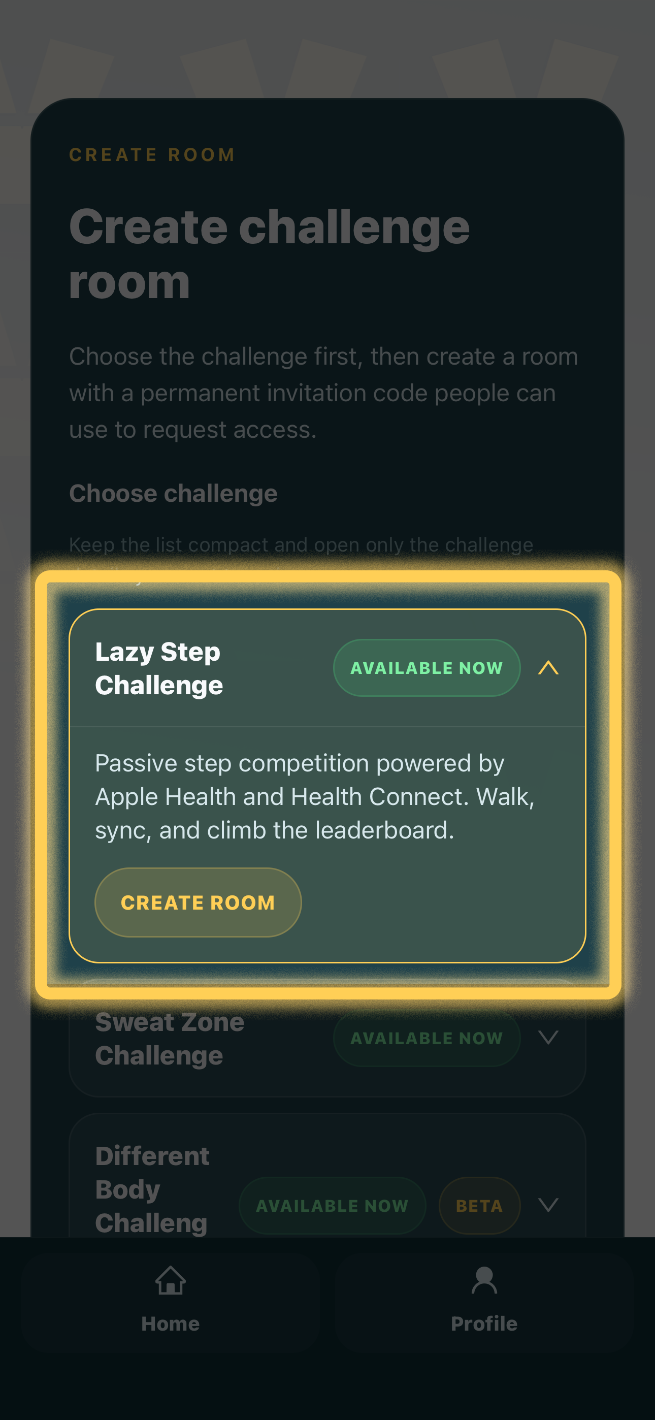 Create the Lazy Step room